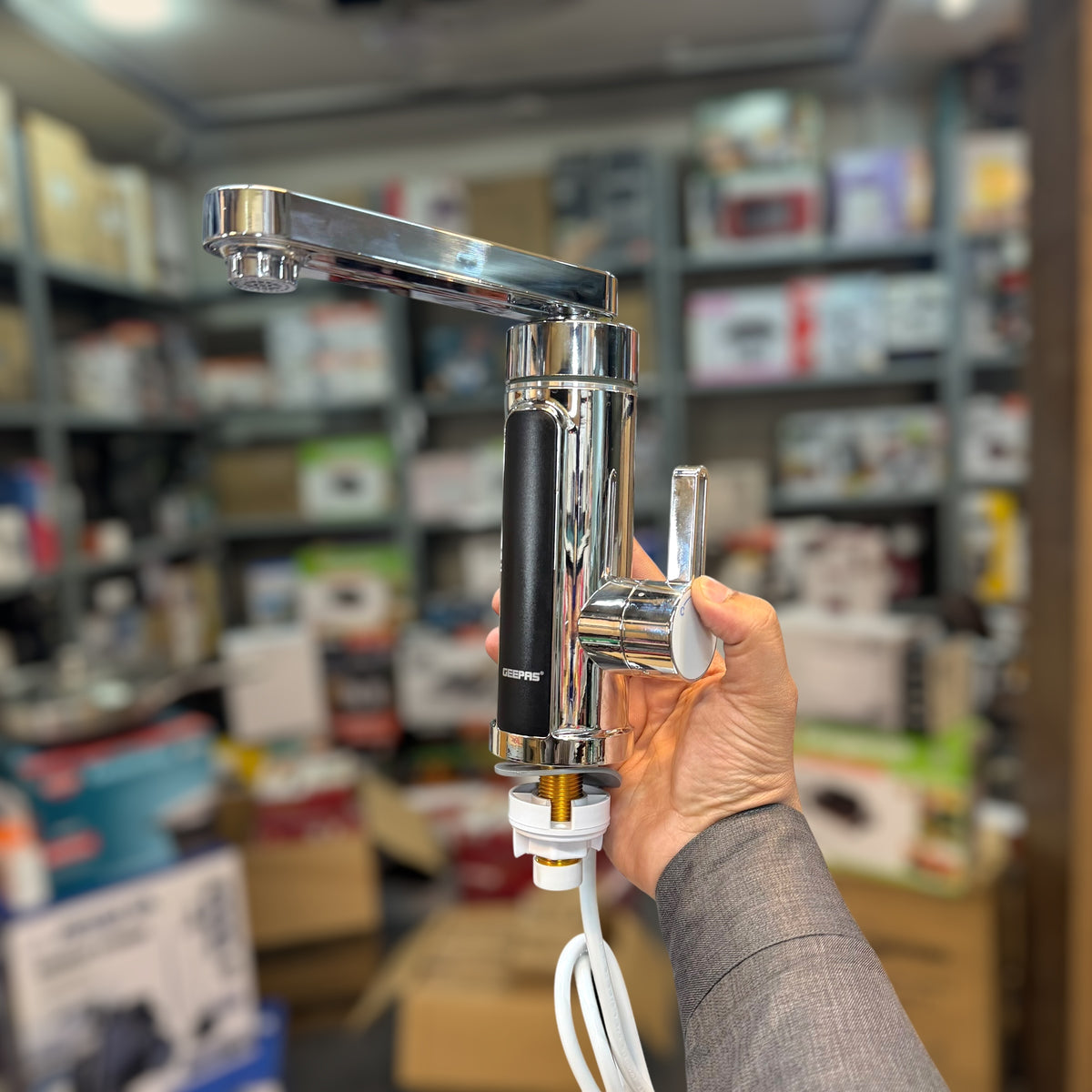 Geepas Instant Electric Water Faucet Tap (Model: GWF61222P)
