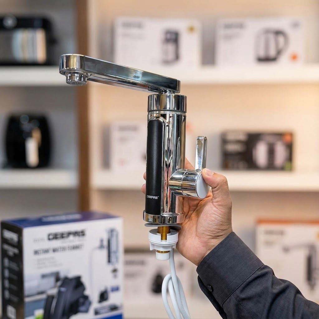 Geepas Instant Electric Water Faucet Tap (Model: GWF61222P)