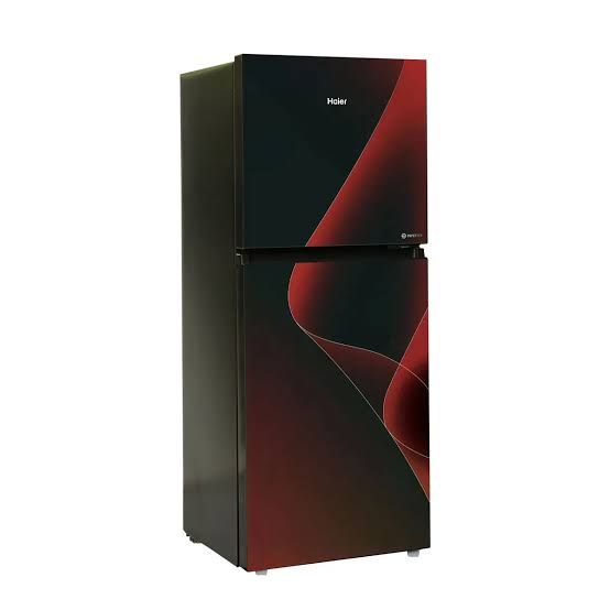 Haier HRF-246 IPRA Smart Inverter Refrigerator (Red Glass/GreenFinish)