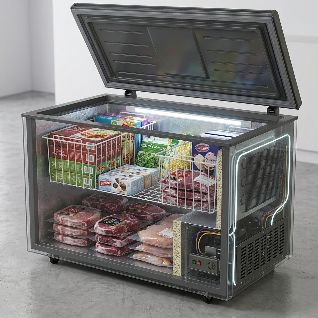 Haier 405 Inverter Chest Deep Freezer