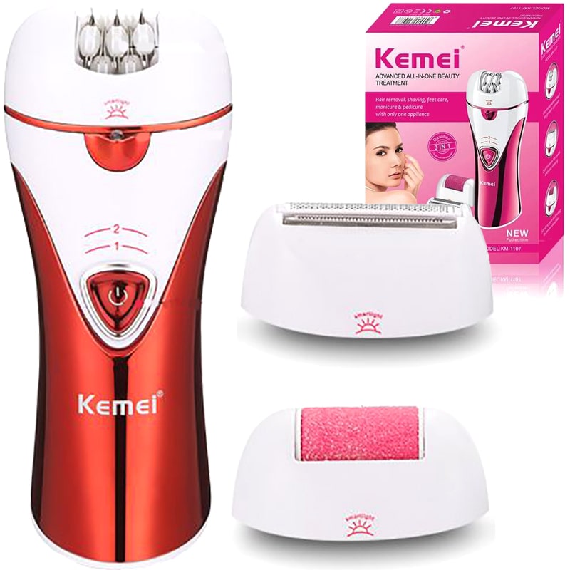 Kemei 3-in-1 Advanced All-In-One Beauty Treatment &amp; Grooming Kit