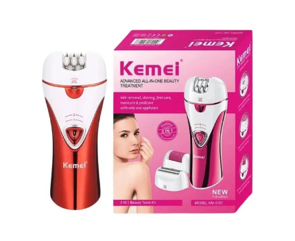 Kemei 3-in-1 Advanced All-In-One Beauty Treatment &amp; Grooming Kit