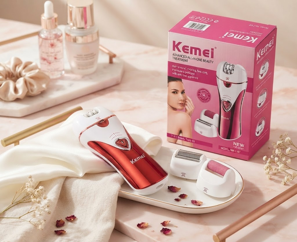 Kemei 3-in-1 Advanced All-In-One Beauty Treatment &amp; Grooming Kit