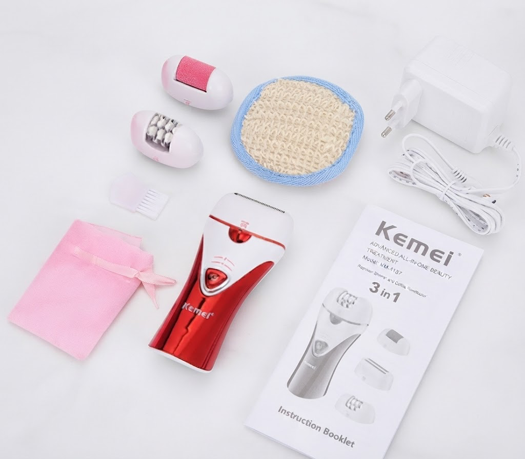 Kemei 3-in-1 Advanced All-In-One Beauty Treatment &amp; Grooming Kit