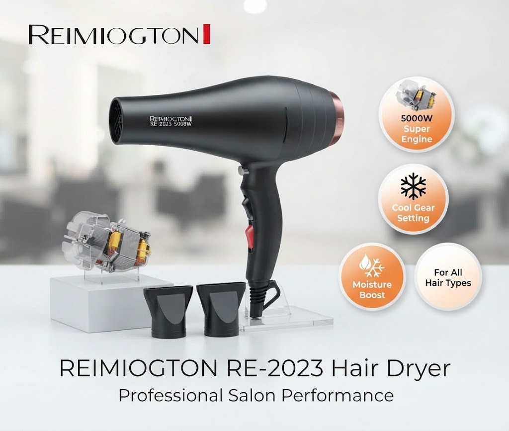 Reimiogton RE-2023 Professional 5000W Hair Dryer &amp; Styling Kit