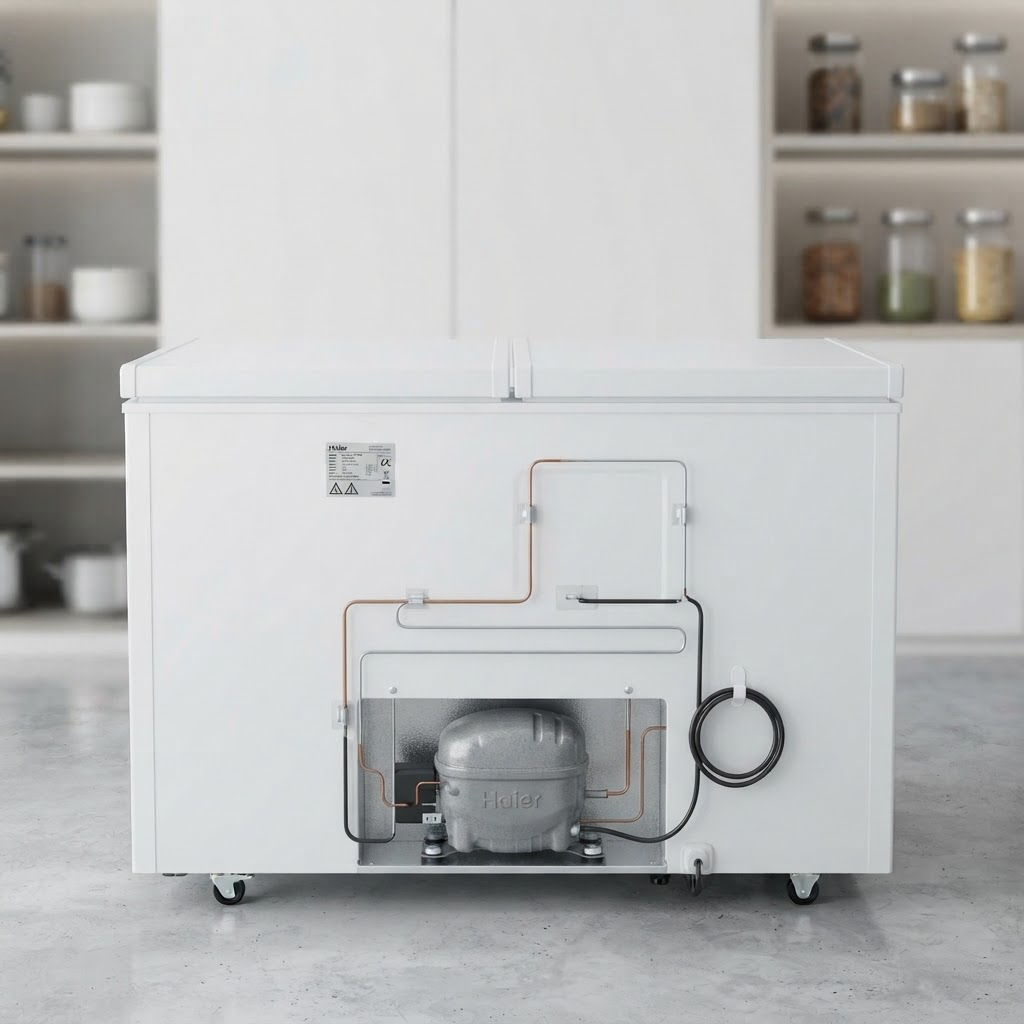 Haier 385L Double Door Chest Freezer | Model: HDF-385H (White)