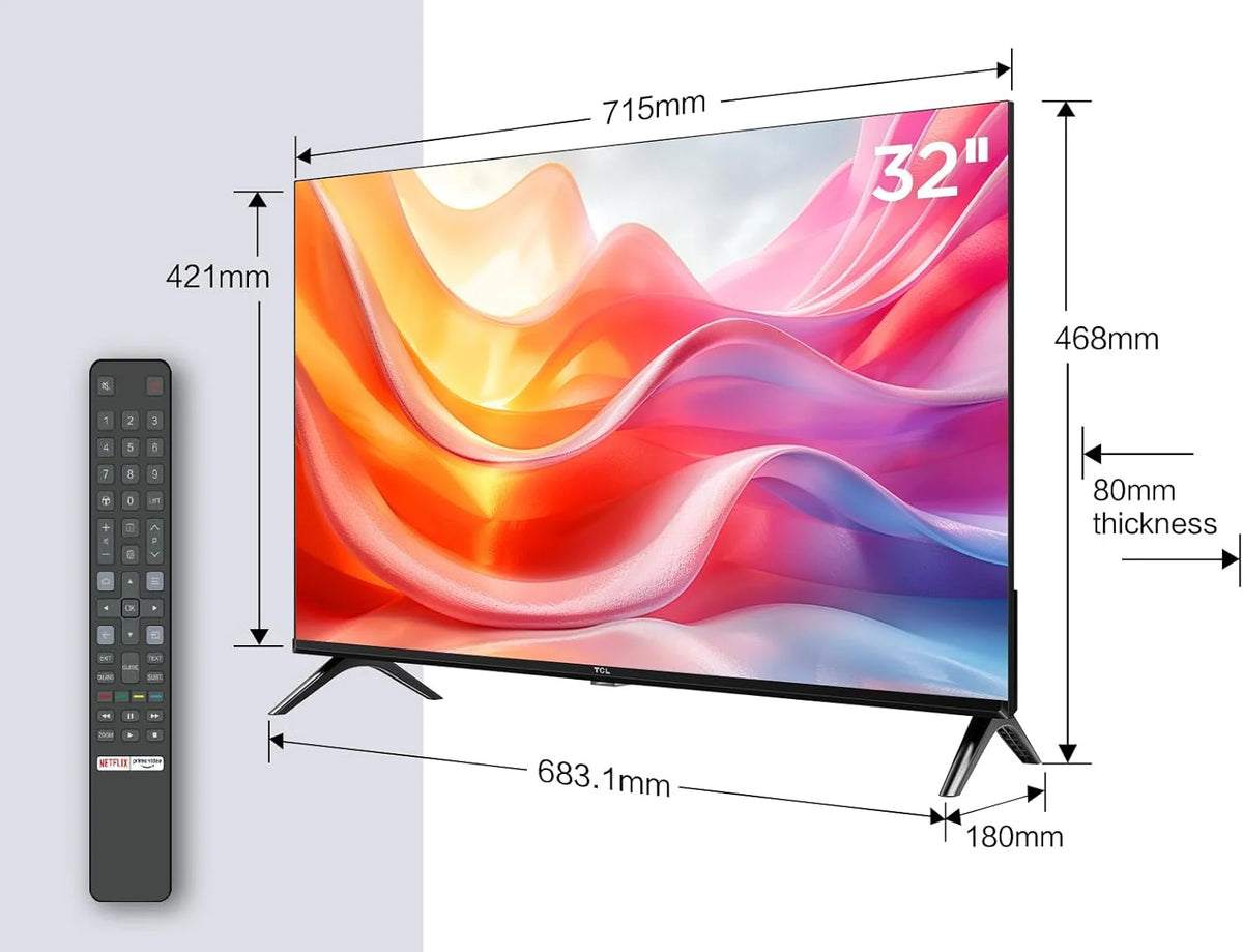 TCL 32" QLED Smart TV | Vivid Color &amp; Immersive Entertainment