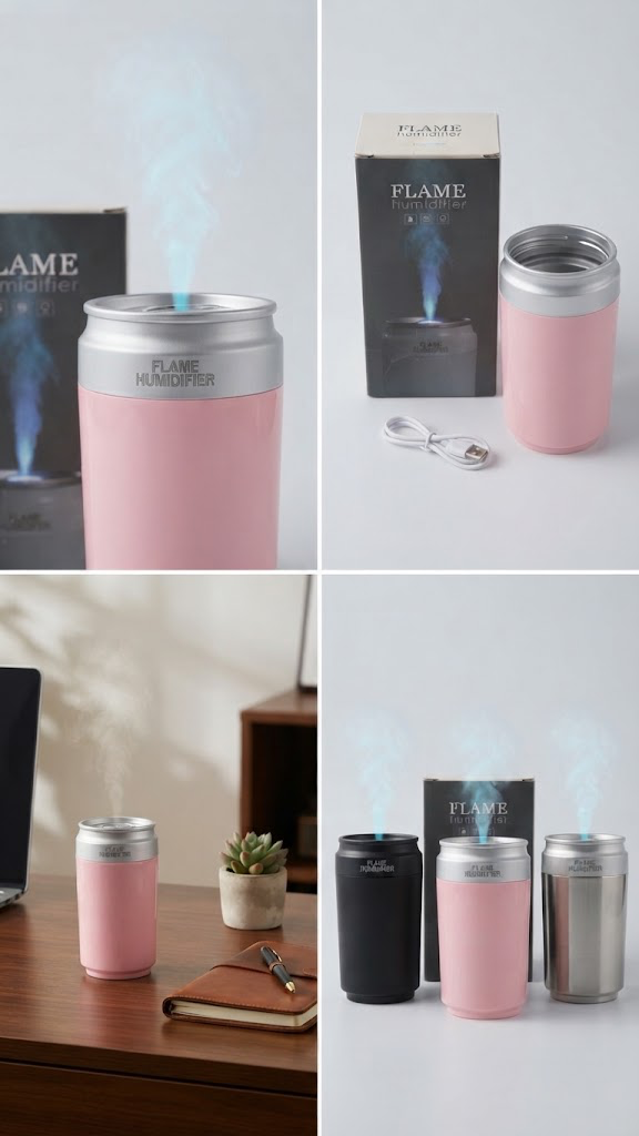 Flame Humidifier – USB Portable Mini Cool Mist Humidifier