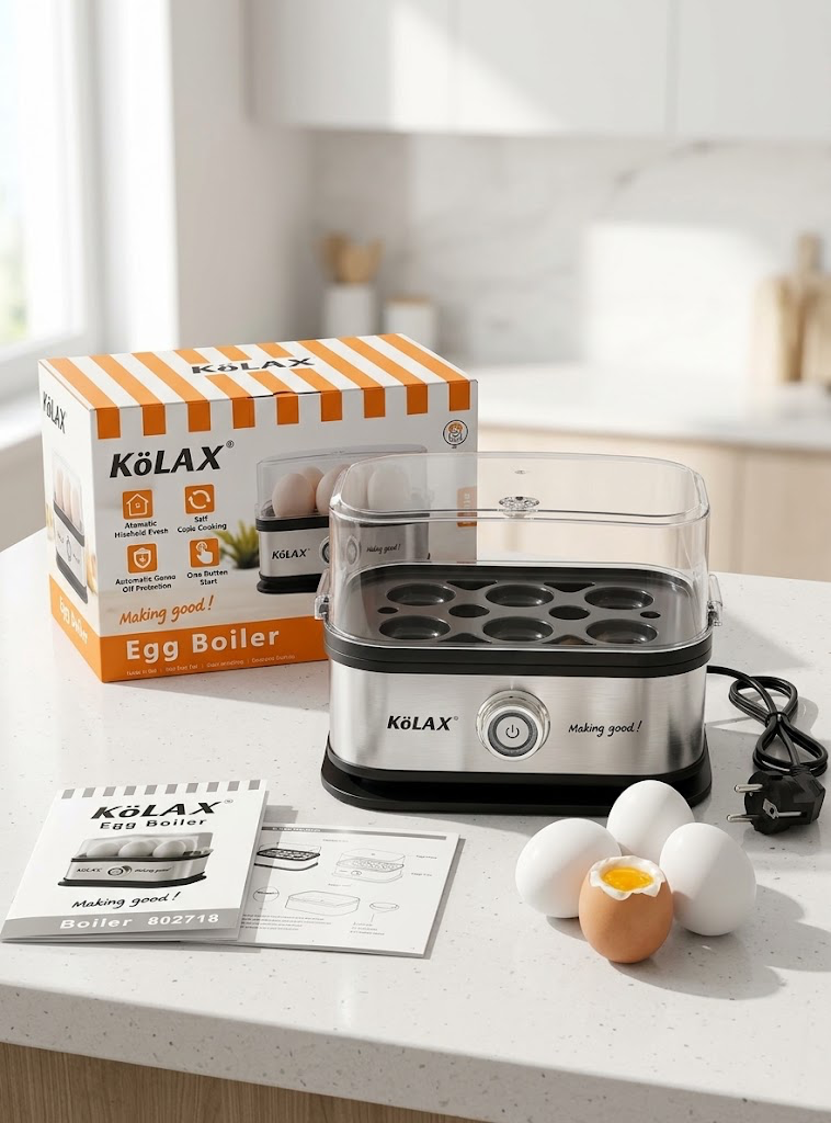 KöLAX Electric Egg Boiler &amp; Steamer