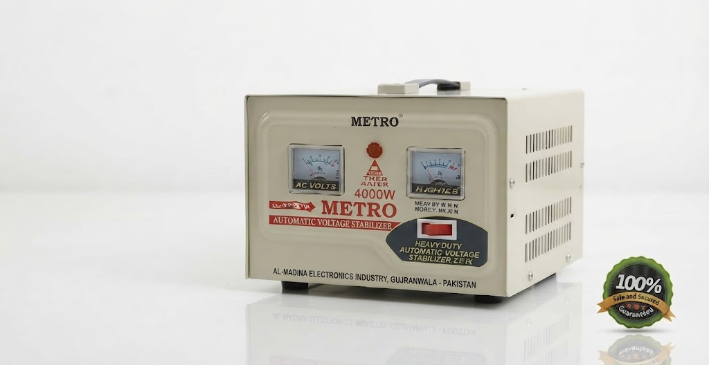 METRO 4000W Automatic Voltage Stabilizer – Heavy Duty