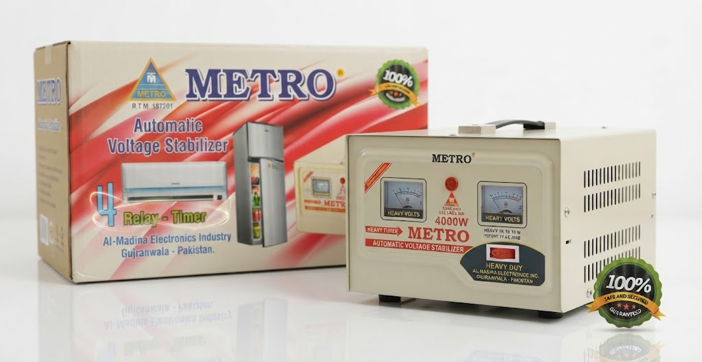 METRO 4000W Automatic Voltage Stabilizer – Heavy Duty