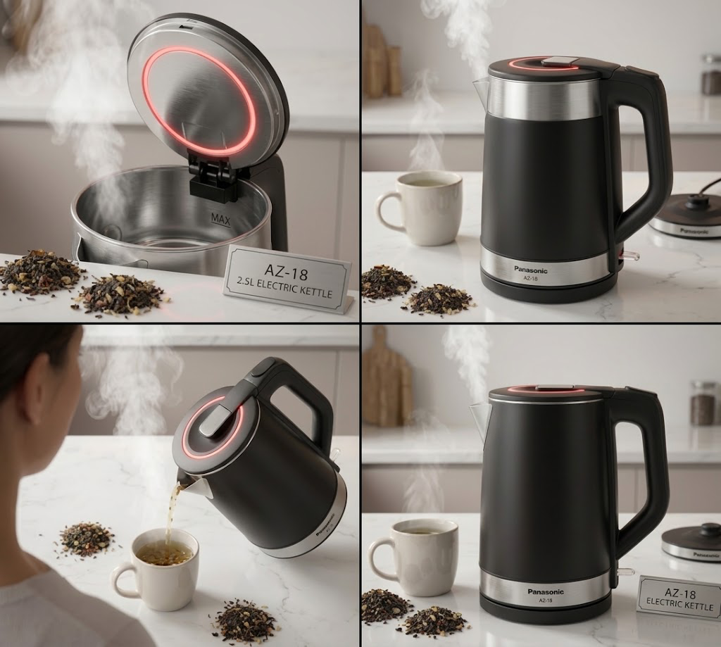 Panasonic 2.0L Stainless Steel Electric Kettle (AZ-18)