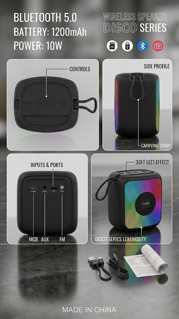 Disco X-913 Wireless Bluetooth Speaker
