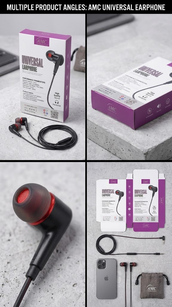 AMC AM70 Universal Wired Earphones with HD Microphone
