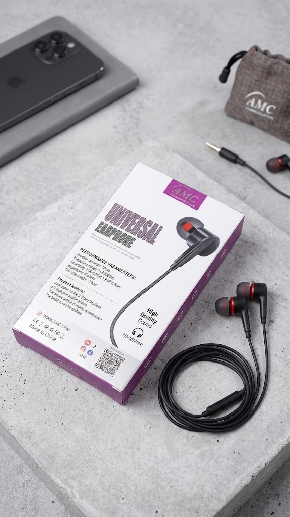 AMC AM70 Universal Wired Earphones with HD Microphone