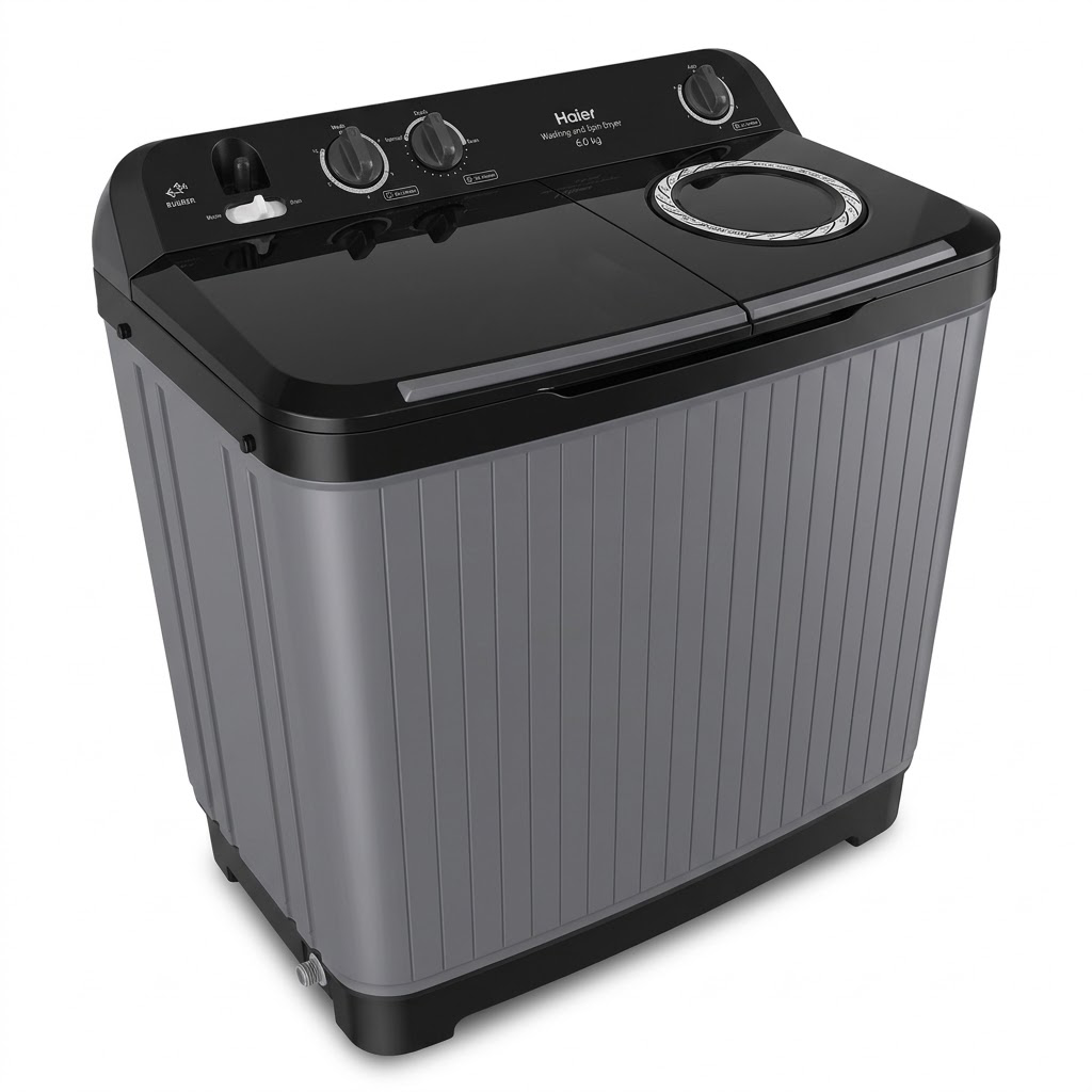 HAIER 10KG TWIN TUB WASHING MACHINE Model HTW100-196G