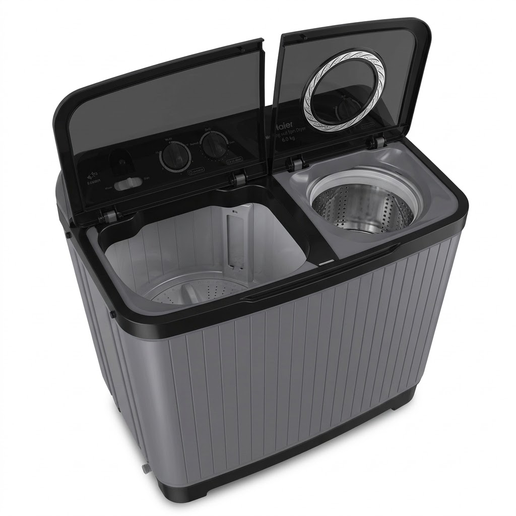 HAIER 10KG TWIN TUB WASHING MACHINE Model HTW100-196G
