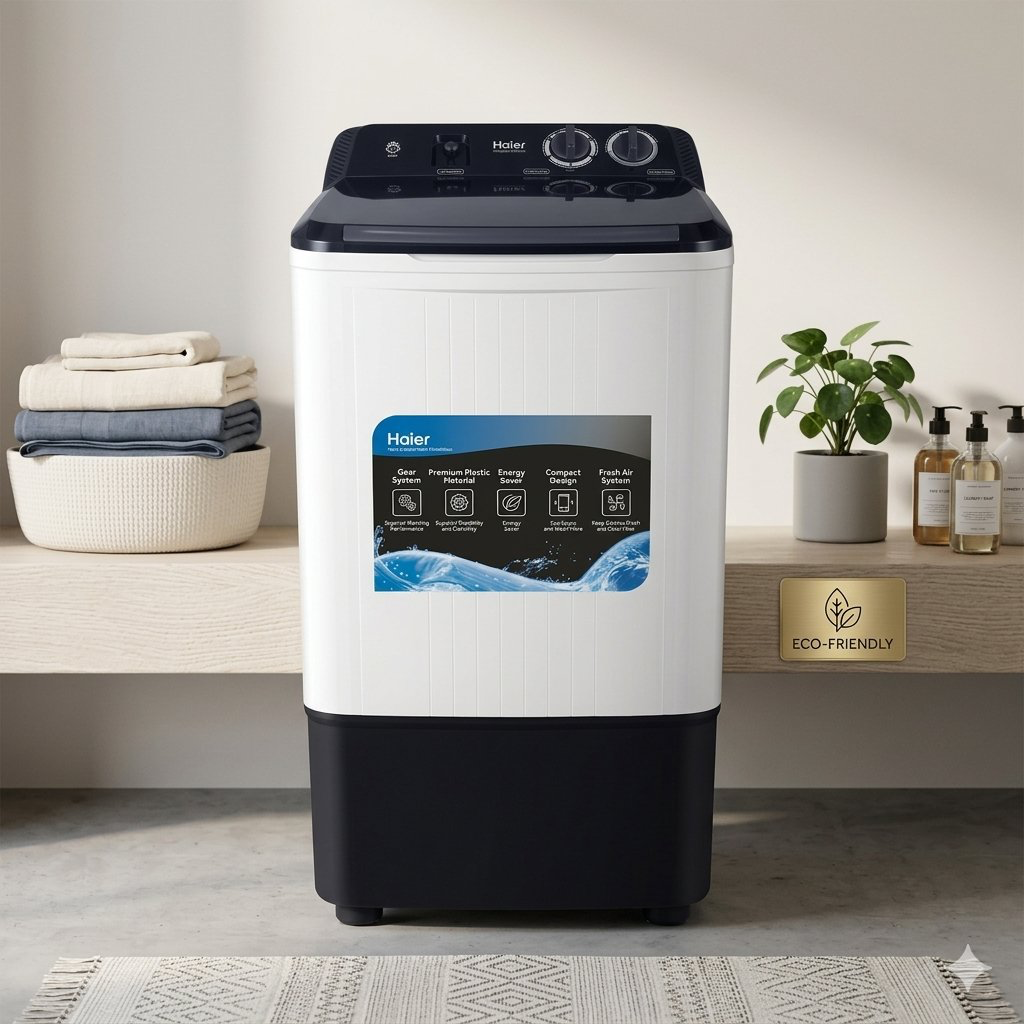 Haier 12 KG Semi-Automatic Single-Tub Washer (1217 Series)