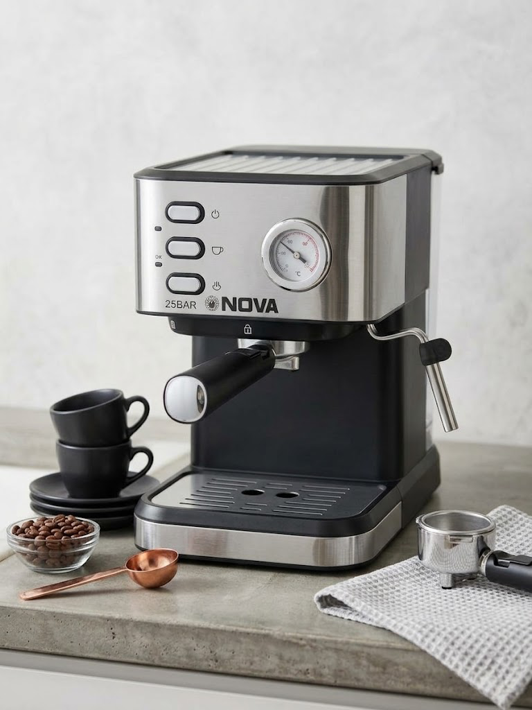 NOVA 25 Bar Espresso Coffee Machine with Milk Frother