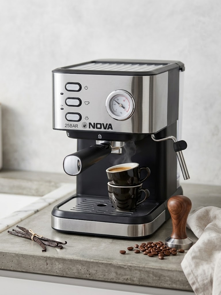 NOVA 25 Bar Espresso Coffee Machine with Milk Frother