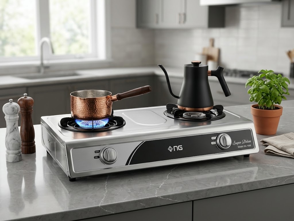 NG Super Deluxe 2-Burner Gas Stove – DG-108S