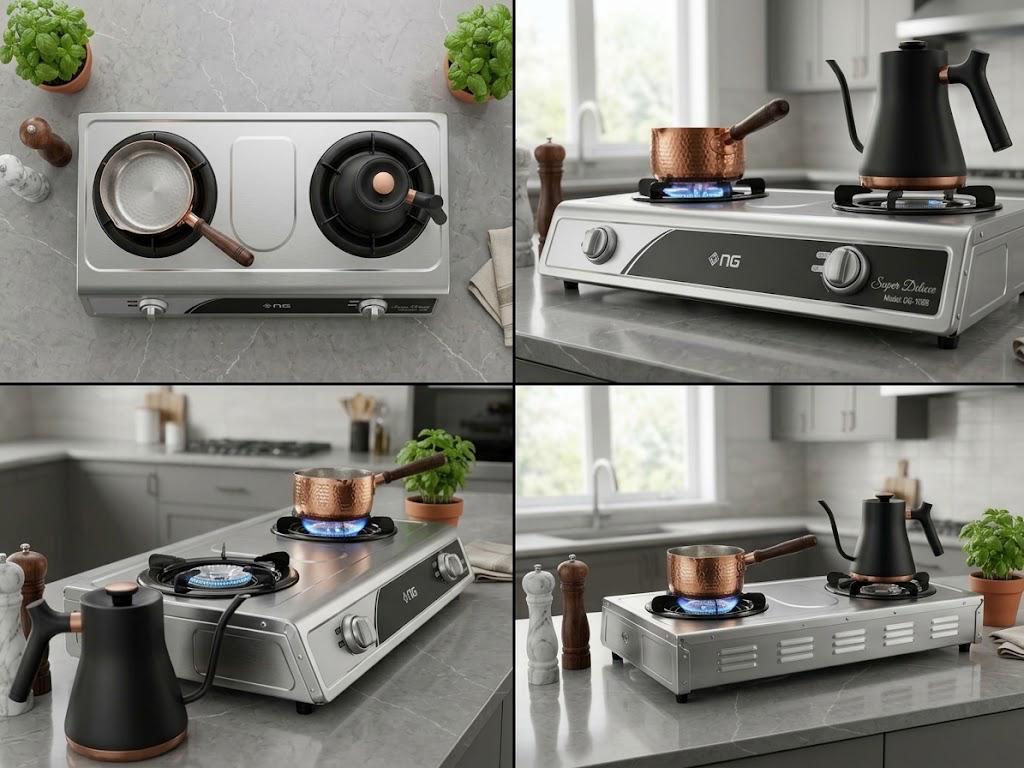 NG Super Deluxe 2-Burner Gas Stove – DG-108S