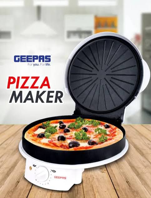 Geepas GPM2035N Pizza Maker – 32cm Non-Stick Baking Grill
