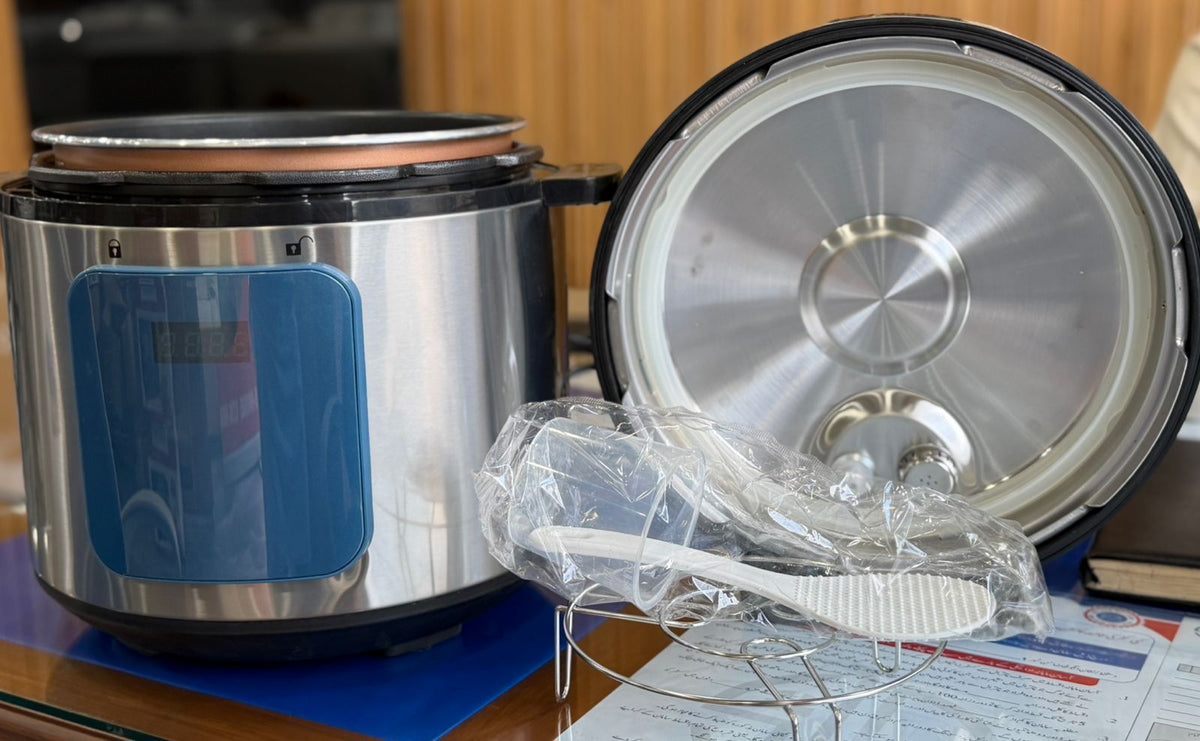 Geepas Electric Rice Cooker – Stainless Steel Multi-Function Cooker
