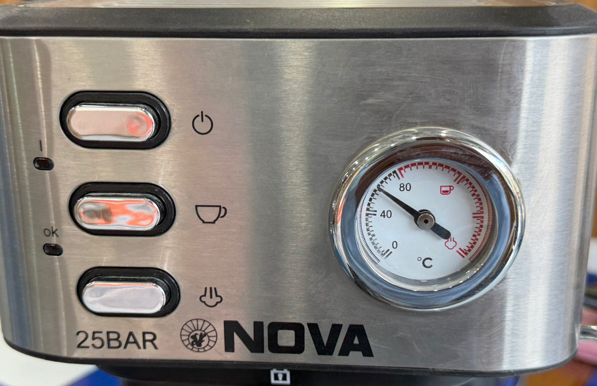 Nova Espresso Coffee Machine – Steam & Milk Frothing Maker