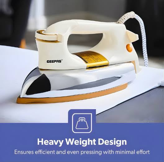 Geepas Automatic Dry Iron – Heavy Weight Iron GDI23011